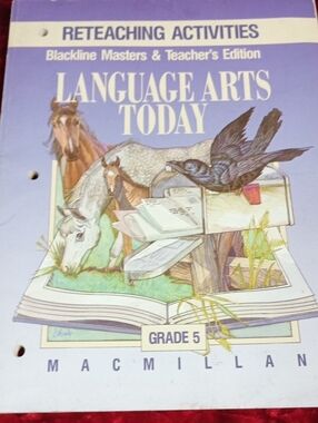 Language Arts Today Grade 5 Reteaching Activities - Purple Cover